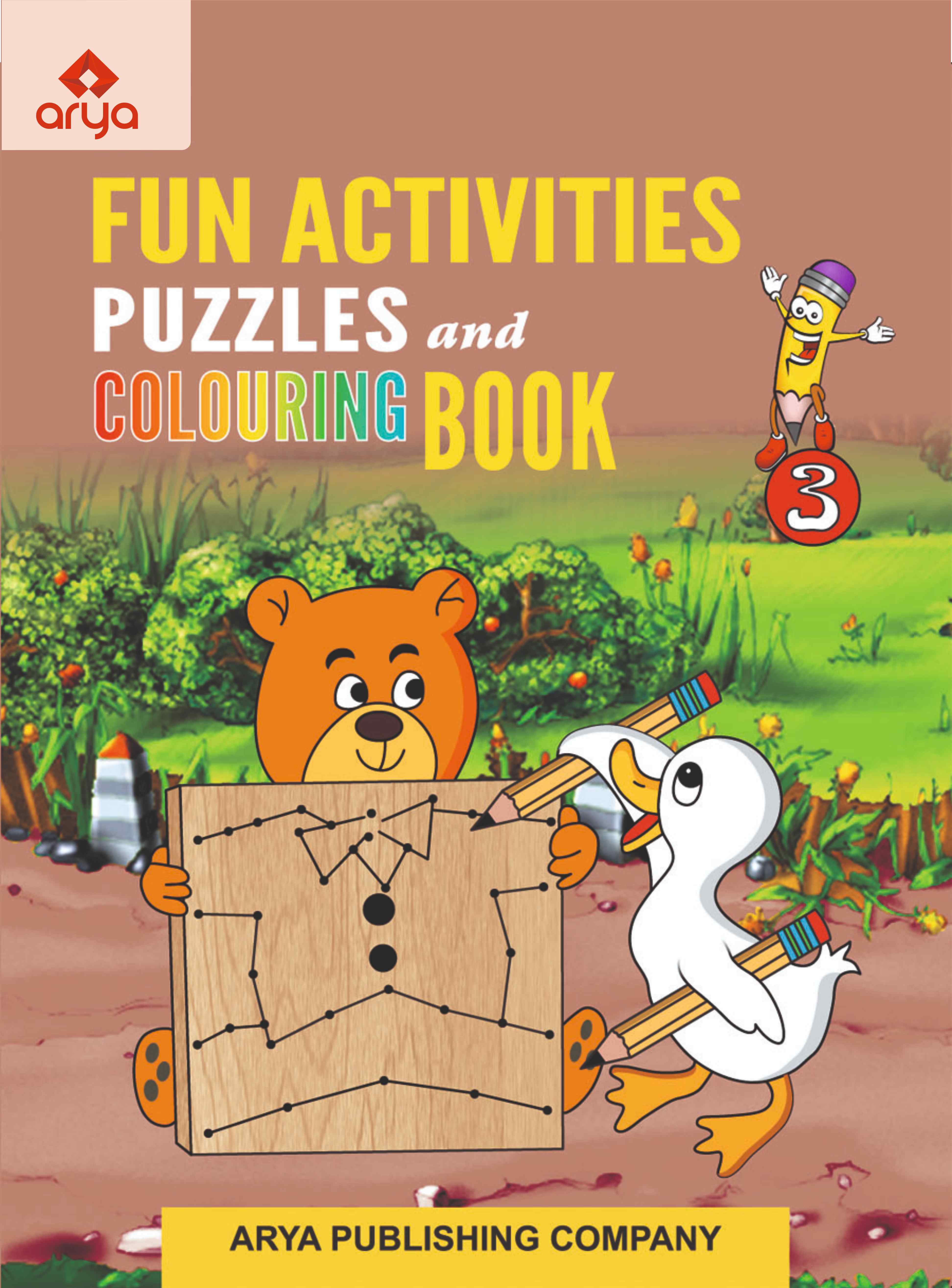 Fun Activities Puzzles and Colouring Book-3